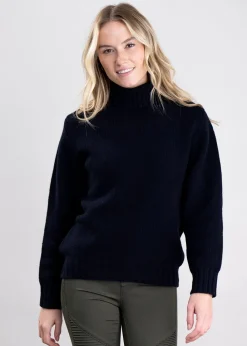 New Alaina Lambswool Roll Collar - Women Knitwear