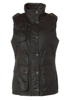 Best Alma Wax Gilet - Dark Olive Women Gilets