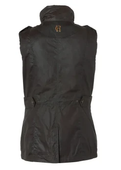 Best Alma Wax Gilet - Dark Olive Women Gilets