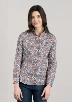 Best Amelia Liberty Shirt - Paisley Floral Women Shirts And Blouses