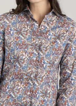 Best Amelia Liberty Shirt - Paisley Floral Women Shirts And Blouses