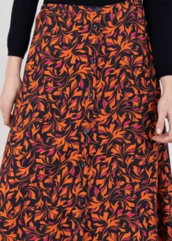 Fashion Anglesey Midi Skirt - Autumn Multi Women Skirts