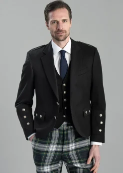 Fashion Argyll Jacket - Black Formalwear|Coats & Jackets