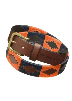 Hot Audaz 1.5" Polo Belt - Navy and Terracotta Women Belts & Buckles|Belts