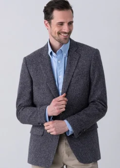 Sale Barmoor Donegal Tweed Jacket - Grey Tweed & Tailored Jackets