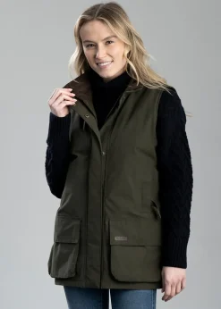 Fashion Beaconsfield Gilet - Olive Women Gilets