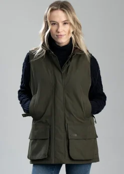 Fashion Beaconsfield Gilet - Olive Women Gilets