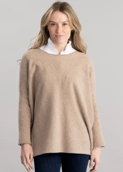 Outlet Beatrice Crew Cape - Women Knitwear