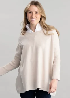 Outlet Beatrice Crew Cape - Women Knitwear