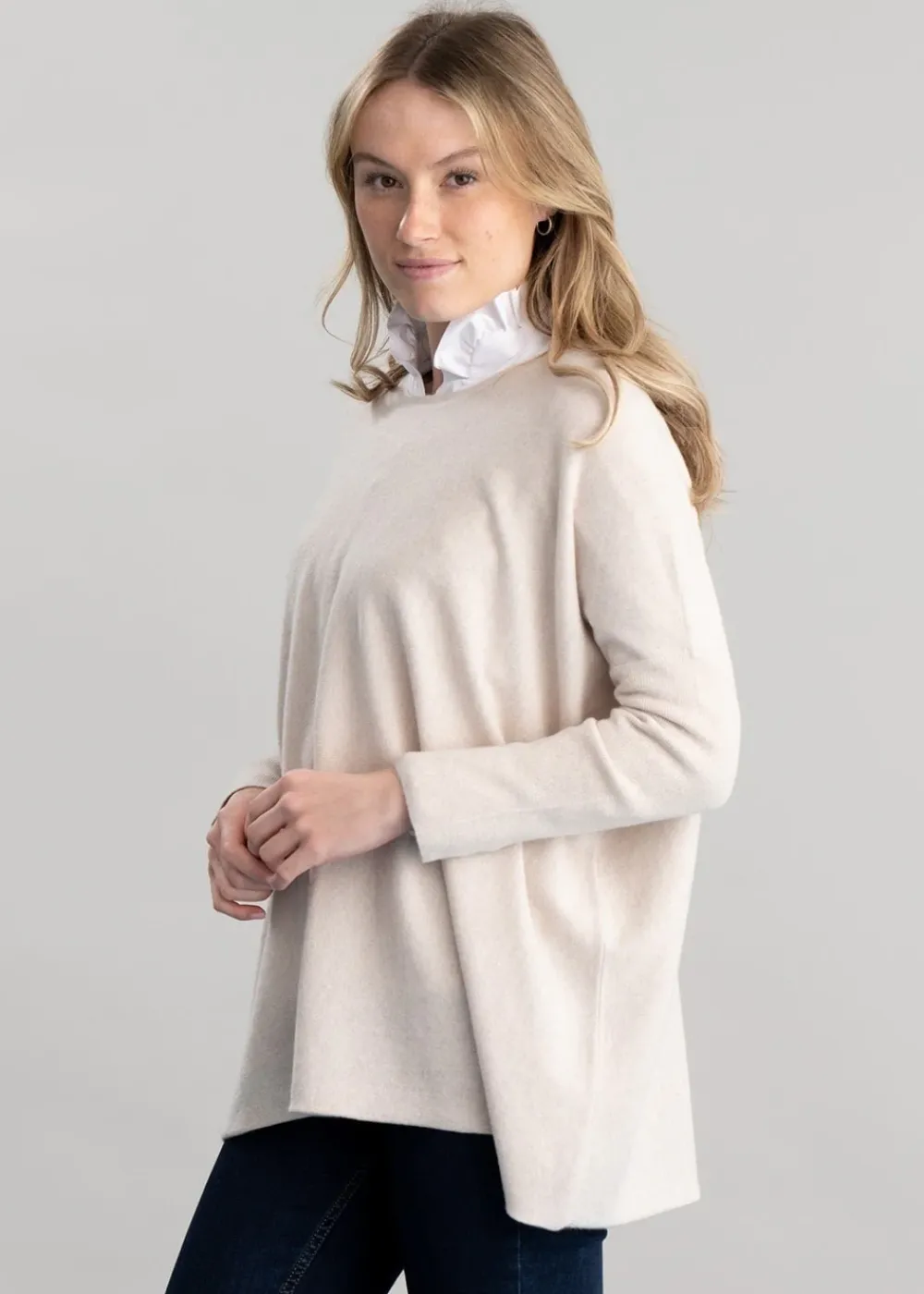 Outlet Beatrice Crew Cape - Women Knitwear