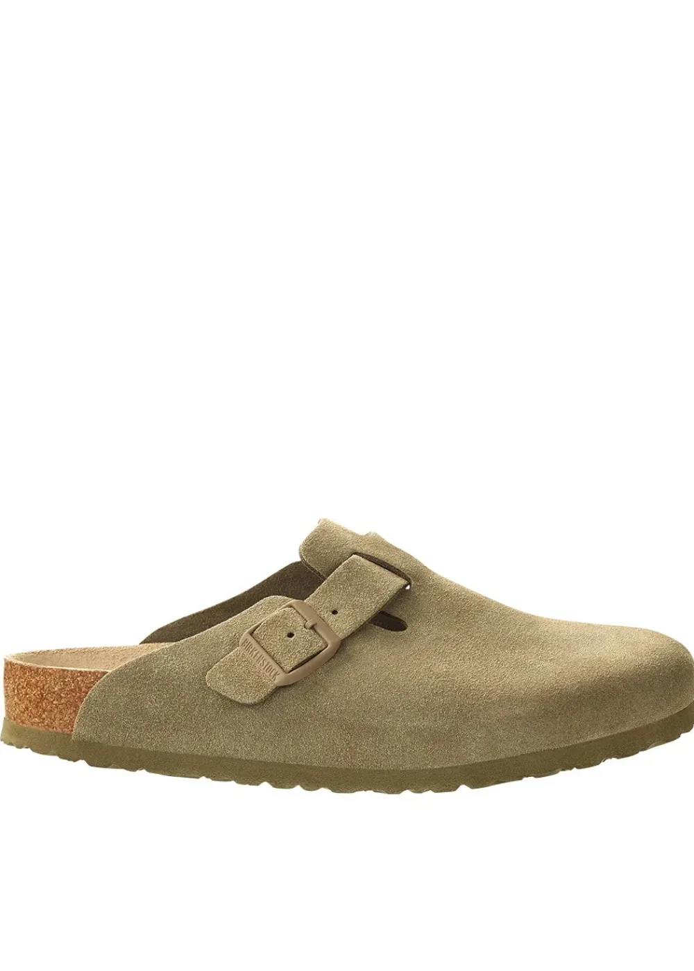 Fashion Boston Suede Clogs - Faded Khaki Women Shoes|Shoes