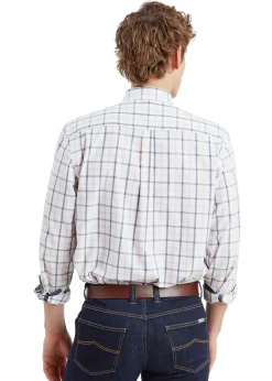 Best Brancaster Shirt - Stone Blue Check Shirts