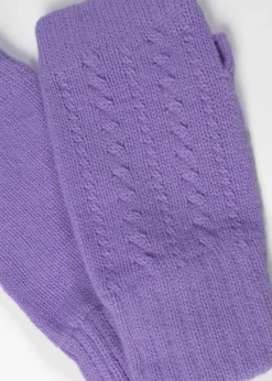 Best Briar Cashmere Fingerless Mittens - Women Gloves