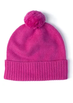 Hot Briar Cashmere Pom Pom Beanie - Women Hats & Caps