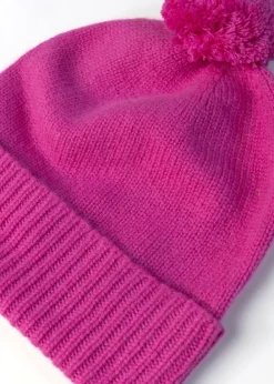 Hot Briar Cashmere Pom Pom Beanie - Women Hats & Caps