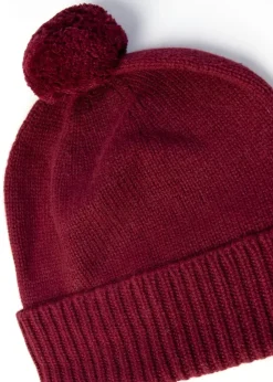 Best Briar Cashmere Pom Pom Beanie - Women Hats & Caps