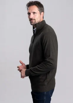 Best Calton Cotton Cashmere 1/4 Zip Jumper - Knitwear