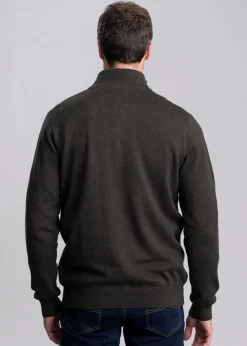 Best Calton Cotton Cashmere 1/4 Zip Jumper - Knitwear