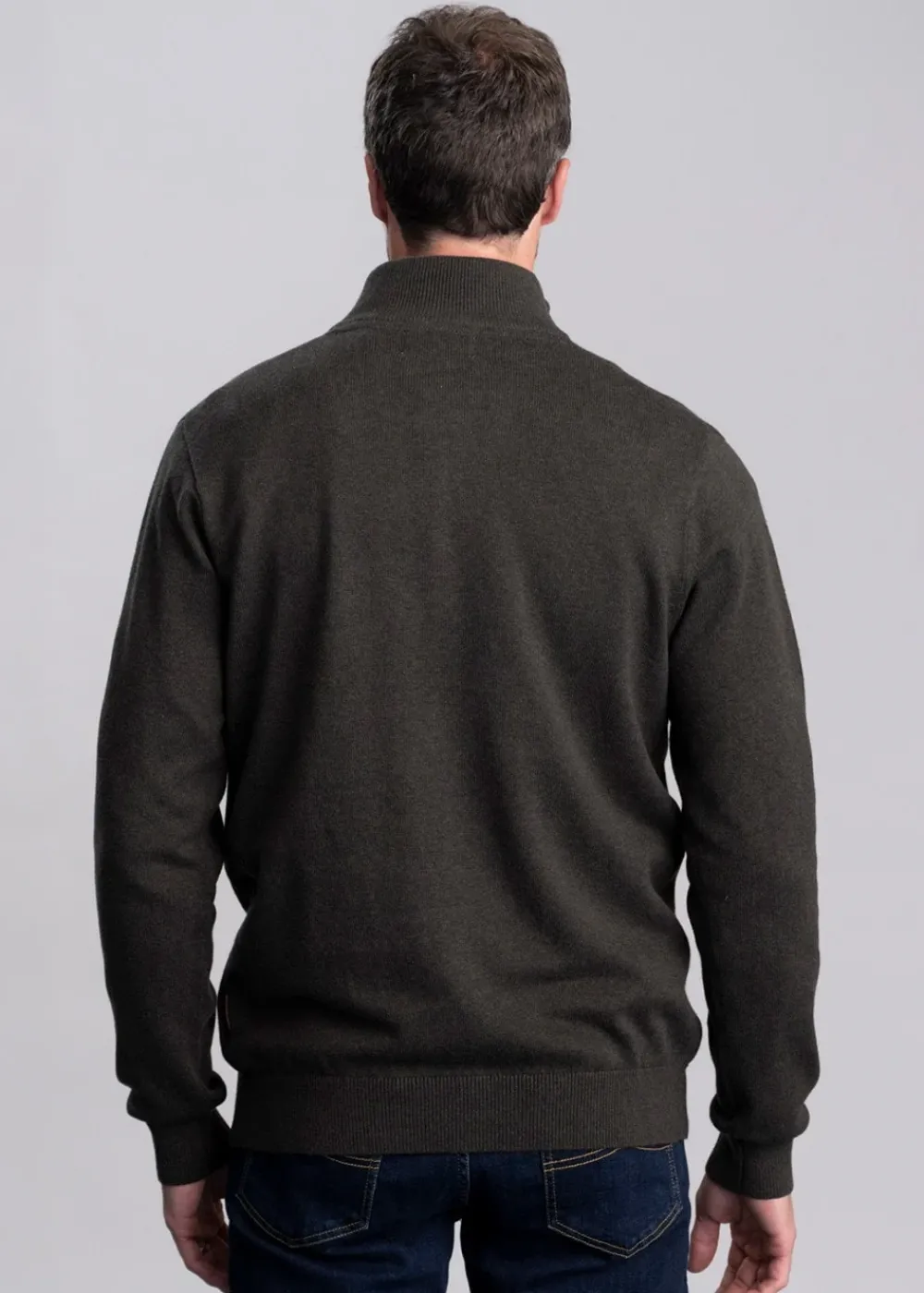Best Calton Cotton Cashmere 1/4 Zip Jumper - Knitwear