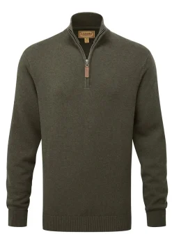 Best Calton Cotton Cashmere 1/4 Zip Jumper - Knitwear