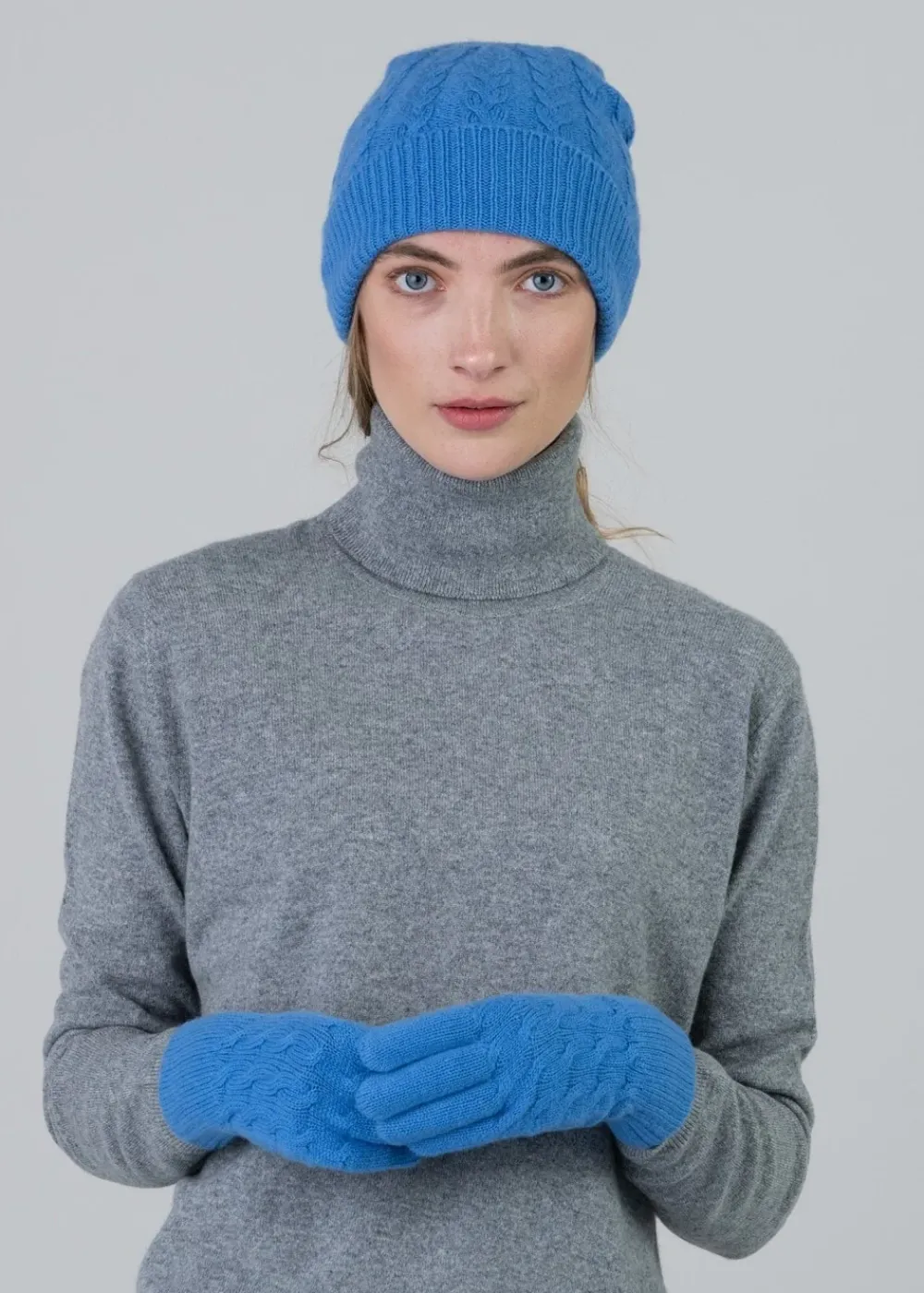 Online Cashmere Cable Gloves - Women Gloves