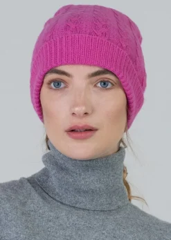 Discount Cashmere Cable Hat - Women Hats & Caps