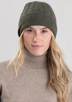 Discount Cashmere Cable Hat - Women Hats & Caps