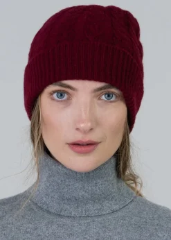Discount Cashmere Cable Hat - Women Hats & Caps