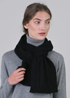 Outlet Cashmere Cable Scarf - Women Scarves