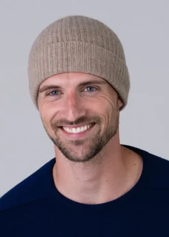 Sale Cashmere Ribbed Hat - Hats & Caps