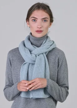 Online Cashmere Ribbed Scarf - Women Scarves