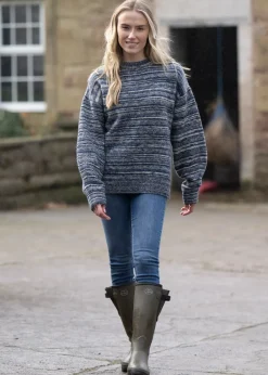 Clearance Cassie Knitted Jumper - Grey Multi Women Knitwear