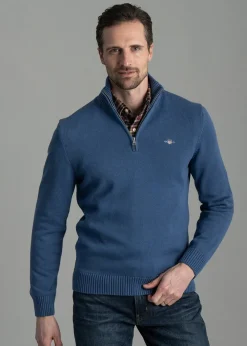 Hot Casual Cotton Half Zip - Knitwear
