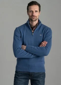 Hot Casual Cotton Half Zip - Knitwear