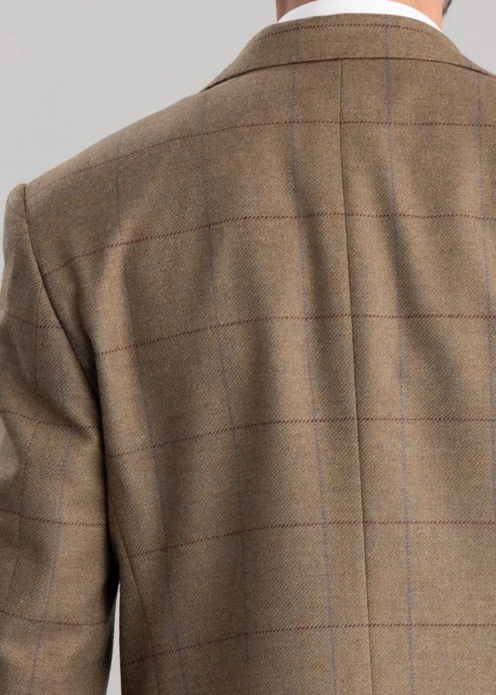 Discount Corbridge Tweed Jacket - Blue and Green Twill with Red and Royal Blue Check Tweed & Tailored Jackets