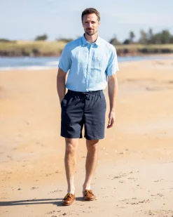 Hot Cotton Linen Relaxed Shorts - Shorts