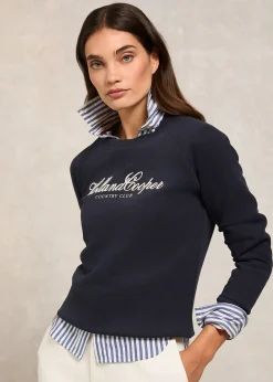 Discount Country Club Crew Sweat - Ink Navy Women Sweatshirts