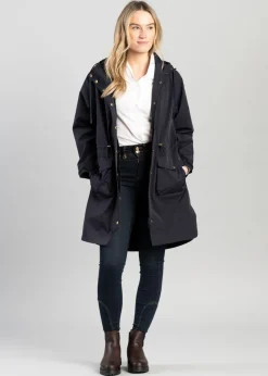 Online Cressida Rain Coat - Navy Women Coats & Jackets