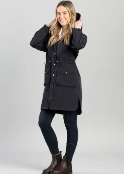 Online Cressida Rain Coat - Navy Women Coats & Jackets
