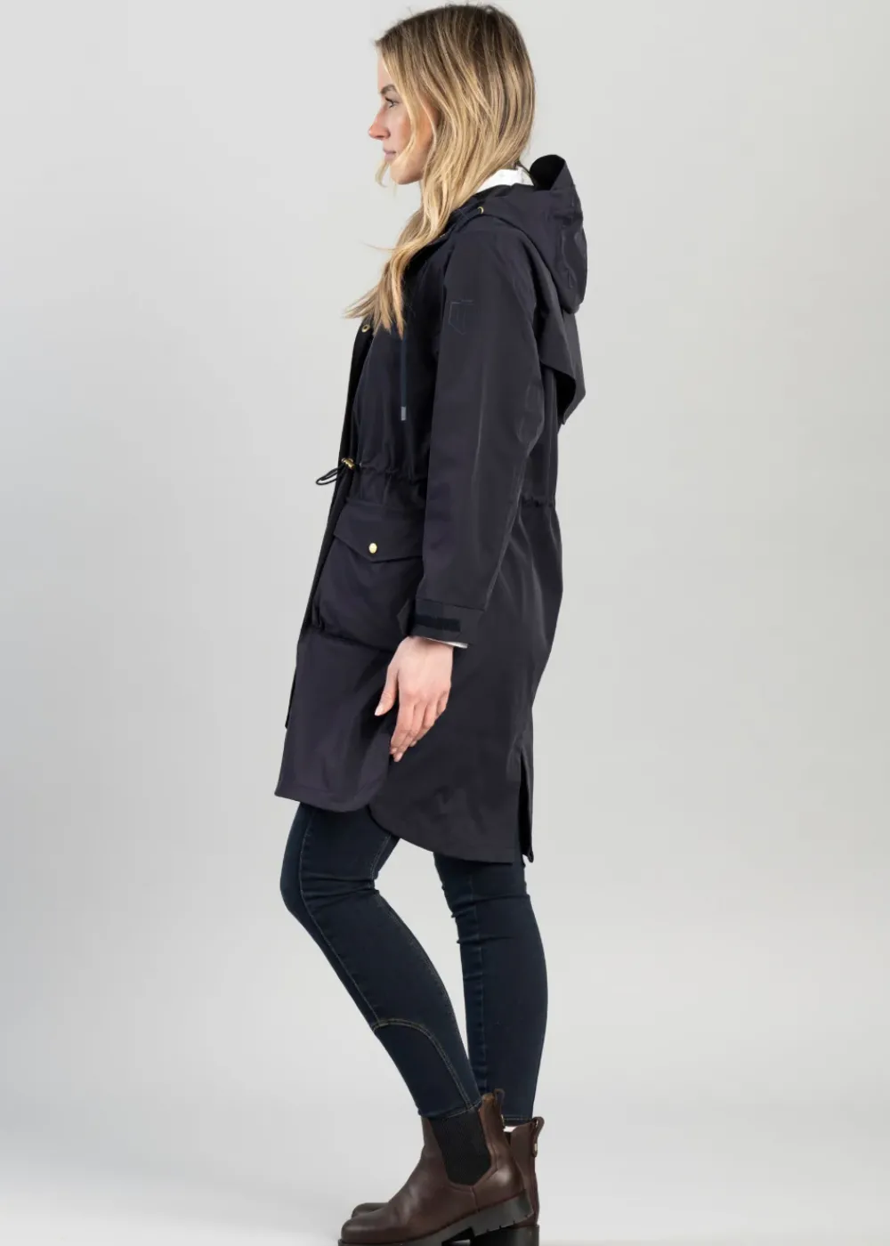 Online Cressida Rain Coat - Navy Women Coats & Jackets