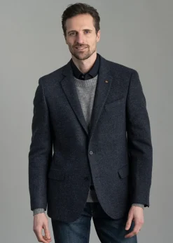 Hot Donegal Tweed Jacket - Salt and Pepper Blue Tweed & Tailored Jackets