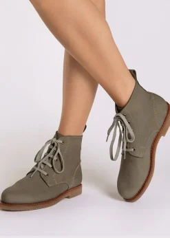 Outlet Ecuador Nubuck Boots - Sage Women Boots|Boots