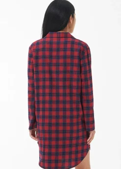 Sale Etta Nightshirt - Small Red Tartan Women Nightwear