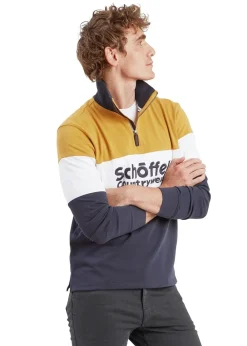 Online Exeter Heritage Quarter Zip - Mustard Sweatshirts