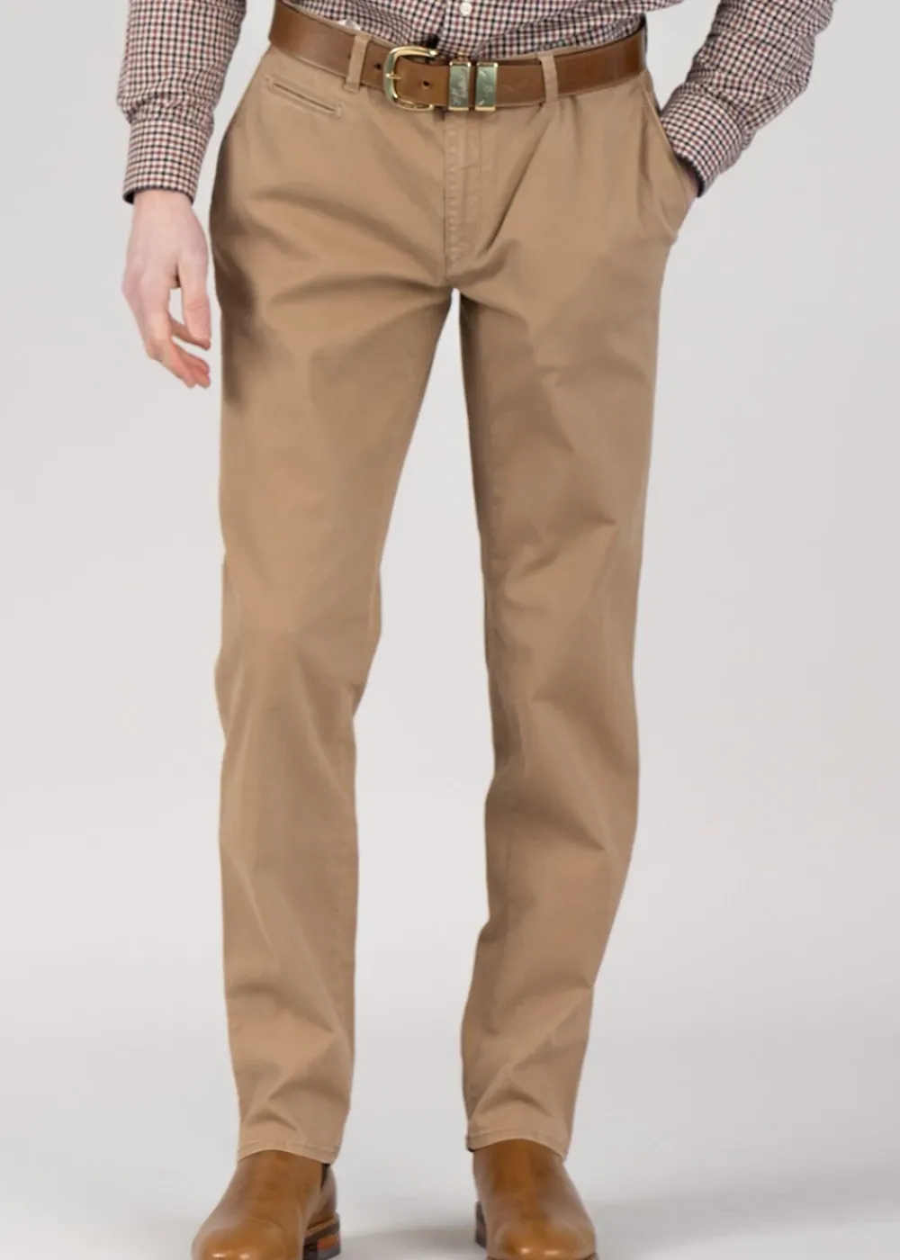 Online Fabio Chino - Caramel Trousers & Jeans