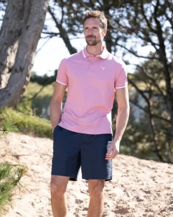 Clearance Ferrybridge Tailored Polo Shirt - True Pink Polo Shirts & T-Shirts