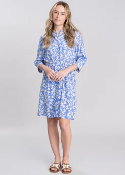 Online Floral Print Shirt Dress - Women Dresses