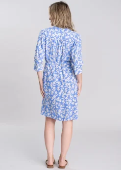 Online Floral Print Shirt Dress - Women Dresses