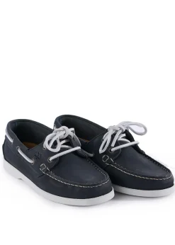 New Galion Femme Nubuck Deck Shoes - Navy Women Shoes|Shoes
