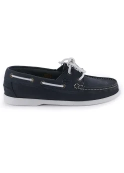 New Galion Femme Nubuck Deck Shoes - Navy Women Shoes|Shoes